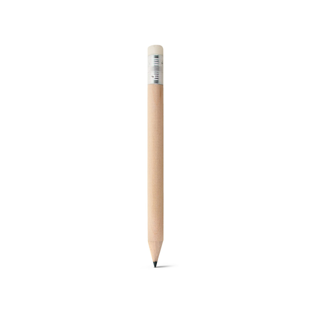 Mini lápis de cor personalizada apontado com borracha